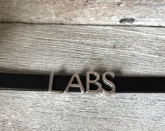 Labrador Retrievers Leather Bracelet - Labs - Snap Magnetic Closure Choice of Colors - Custom