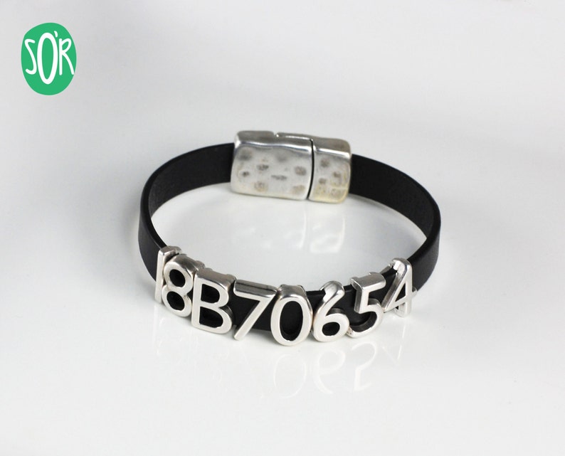 Greyhound Tattoo Leather Bracelet Snap Magnetic Closure Choice of Color Custom Made to Order image 3