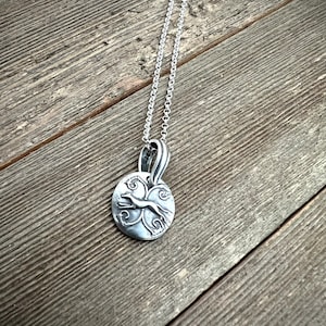 Vintage Running Greyhound Sterling Silver Pendant Medium Chain Cable Sterling Silver Necklace - Ready to Ship