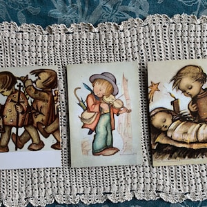 Set of 3 Vintage Hummel Postcards