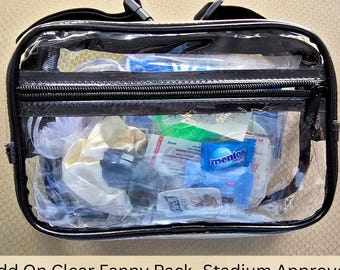 Survivalkit voor festivals: doorzichtige of gezwollen clutch - Concertbenodigdheden