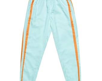 Blue Opalite & Orange Stripe Track Pants