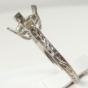 Antique Art Deco Mounting Mount Setting Platinum Hold 6.5-7.5 - Etsy