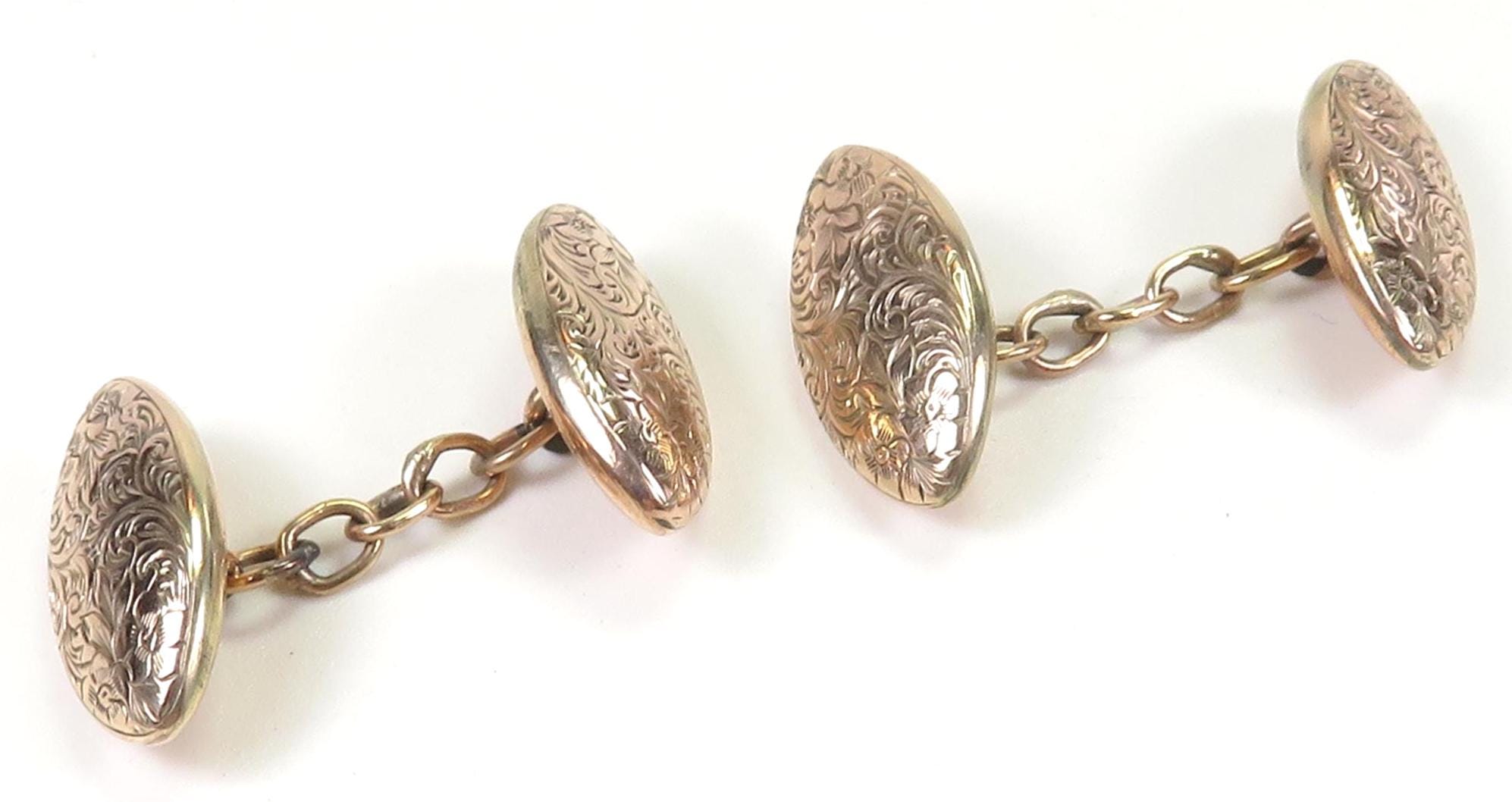 アンティーク アールデコ 1920年代 ユニセックス 刻印入り カフス