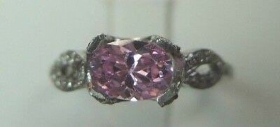 Antique Diamond Platinum Engagement Ring Setting … - image 3