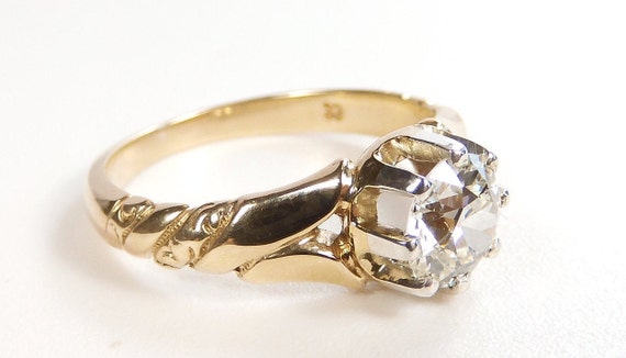 Antique Art Deco Vintage Diamond Unisex Engagemen… - image 3