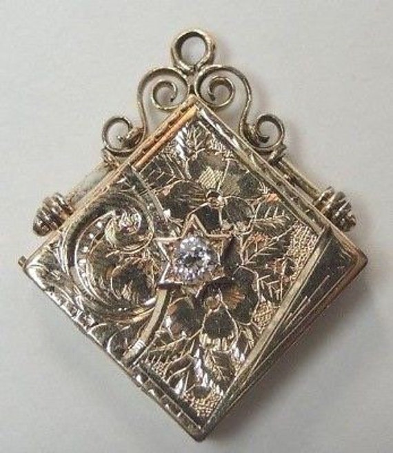 Art Deco Vintage European Diamond 14K Yellow Gold… - image 1