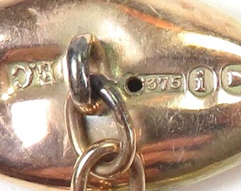 アンティーク アールデコ 1920年代 ユニセックス 刻印入り カフス