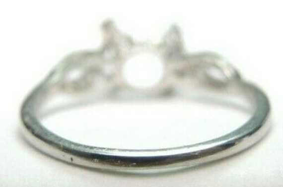 Antique Diamond Platinum Engagement Ring Setting … - image 8