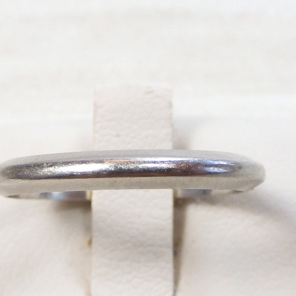 Antique Art Deco Vintage Platinum Women's Wedding Band Ring Size 6 UK-L1/2 2.34 MM
