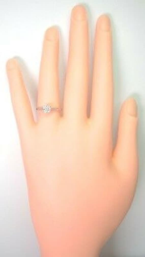 Antique Diamond Platinum Art Deco Engagement Ring… - image 2