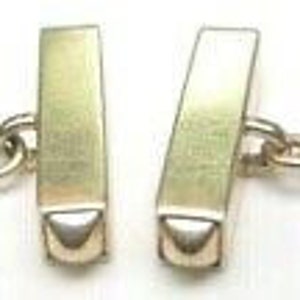 Antique Art Deco Vintage Estate Unisex Bow Tie Cufflinks 14K Yellow Gold Enamel image 4