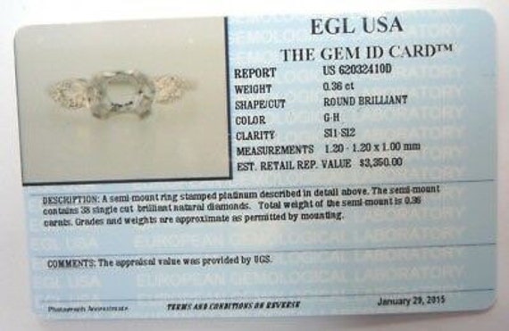 Antique Diamond Platinum Engagement Ring Setting … - image 10