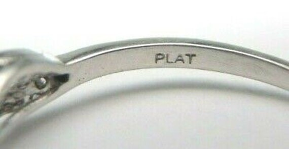 Antique Diamond Platinum Engagement Ring Setting … - image 7