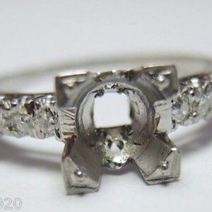 Antique Diamond Platinum Art Deco Engagement Ring Setting - Etsy