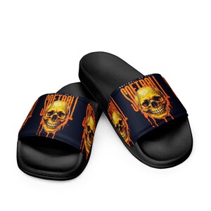 Skull Slide Sandals - Etsy display picture 1