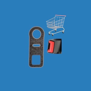 5x gadget para carrito de compra y cinturón de seguridad para el llavero