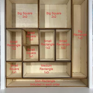 Ikea Kallax Drawer Organizer (Laser Cut)