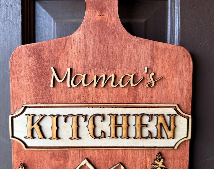 Wooden Mama's Kitchen Sign