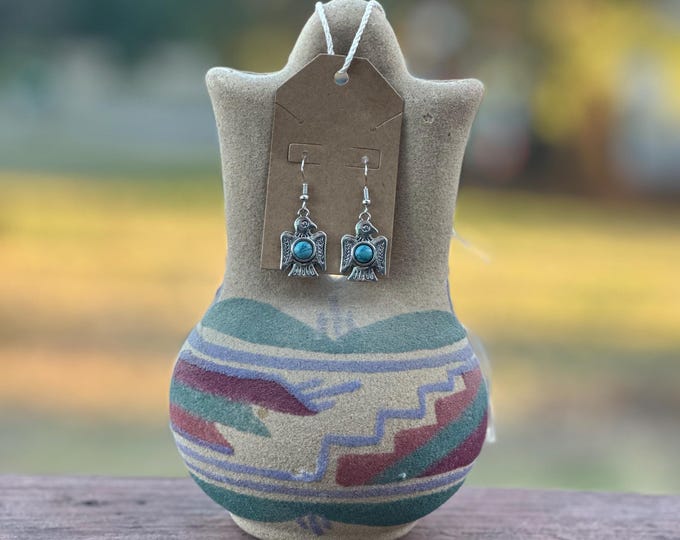 Thunderbird Turquoise Earrings