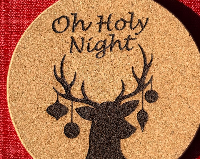 Christmas Cork Costers