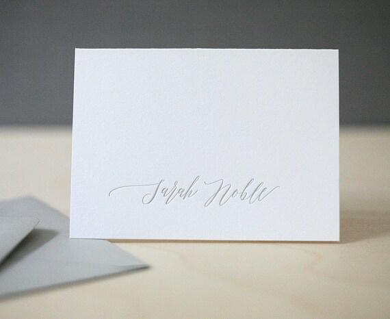 custom letterpress notecards