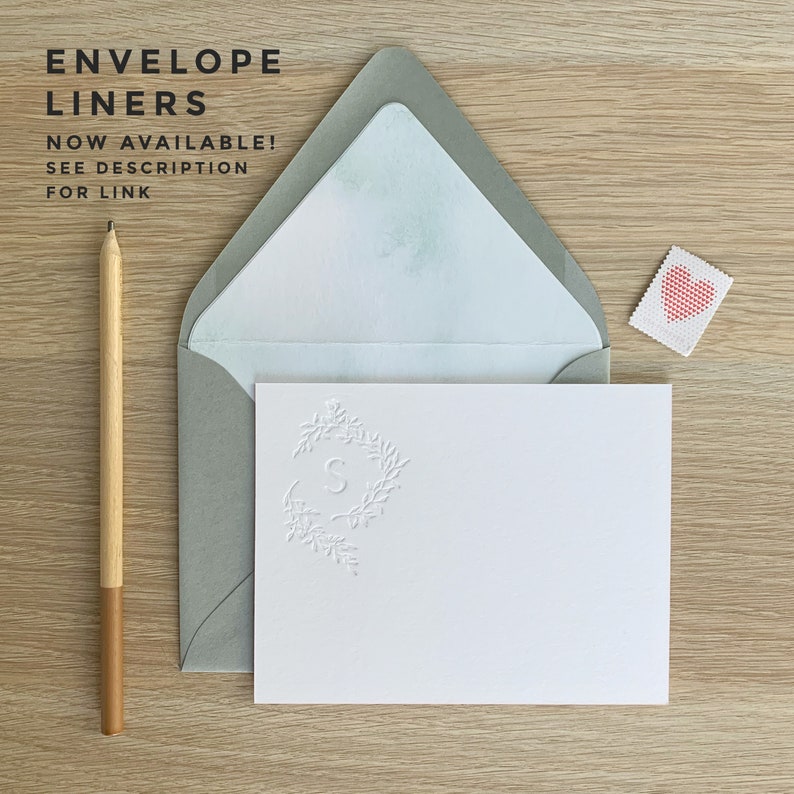 Letterpress Edge Painted Notecards Hello Notes image 8