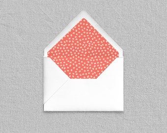 Confetti Envelope Liners - Add-On for Custom Stationery, Modern Patterned Envelope Liners