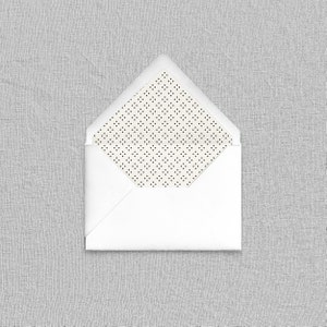 Diamonds Pattern Envelope Liners - Add-On for Custom Stationery, Classic Patterned Envelope Liners