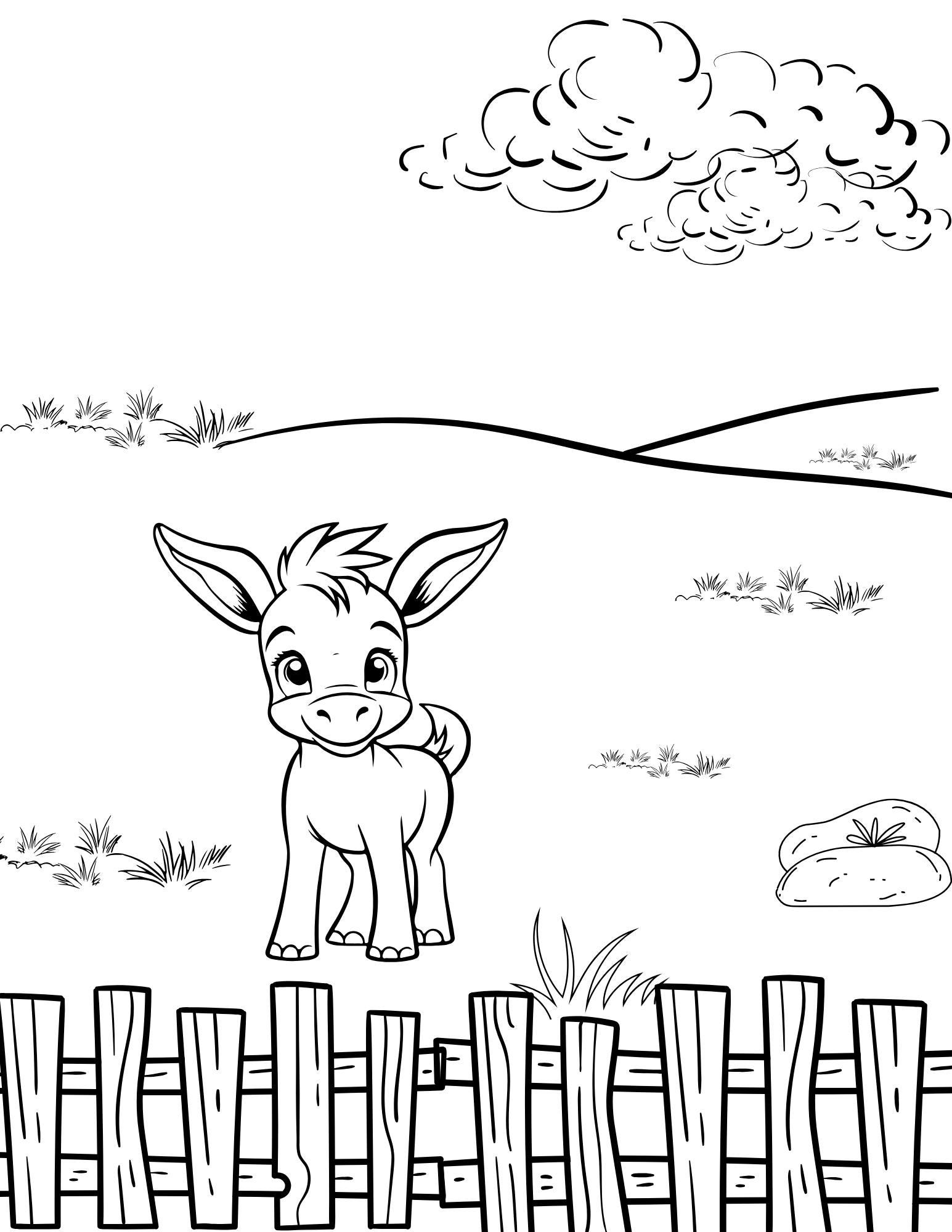 10 Printable Kids Farm Coloring Pages - Etsy