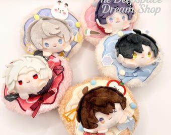 Amor y Espacio Profundo / Sylus ｜ Rafayel ｜ Zayne ｜ Xavier / Set de peluches y llaveros Caleb Donut