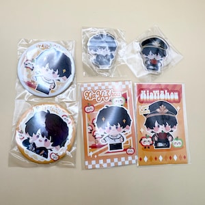 Rafayel - Zayne - Xavier- Sylus - Caleb Button/Mini Stand/Card Set *Love and Deepspace*