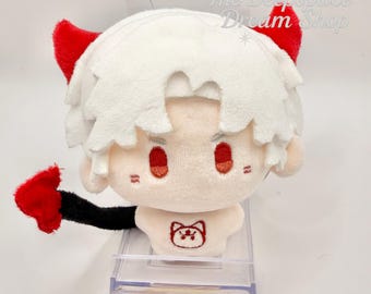 Llavero de peluche Love and Deepspace de 10 cm con orejas de animal extraíbles y cola magnética