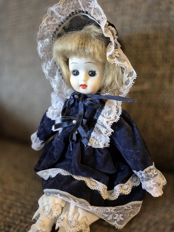 porcelain doll blue dress in Lulus | Black Satin