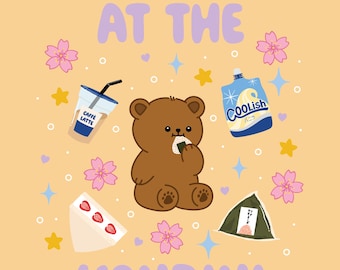 Japanese Konbini Bear Digital Print