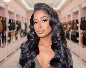 Body Wave HD Lace Frontal Wig: 250% Density, Pre-Plucked Hairline