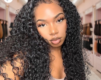 Curly HD Lace Front Wig: Glueless Virgin Human Hair, 13x4