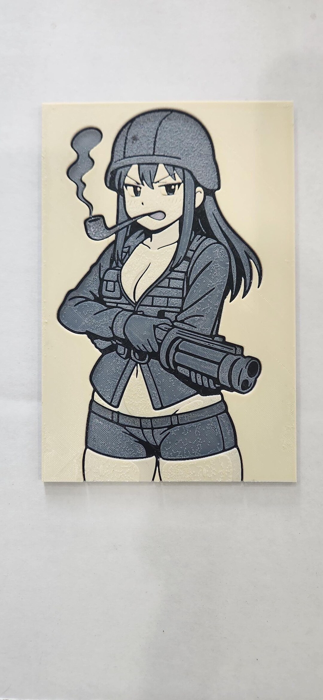 Escape From Tarkov Big Pipe Anime Girl Poster Fan Art - 3D Printed