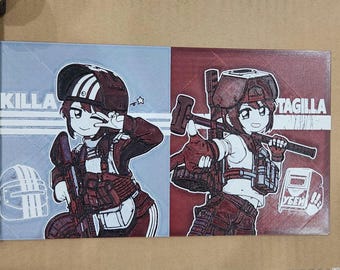 Killa & Tagillaアニメポスター – 3Dプリントフルカラータルコフ