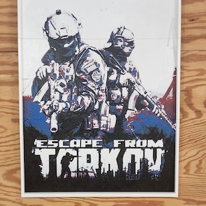Escape From Tarkov 24x16" 3D Printed Custom Handmade Artwork