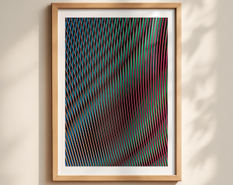 Stampa artistica unica ottica e psichedelica – Cambiamento percettivo n. 2 (download digitale)