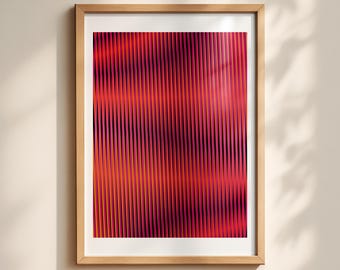 Download immediato di arte psichedelica ottica unica - Onde cromatiche n. 5: compatibile con Big Frame