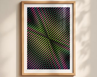 Stampa artistica unica ottica e psichedelica – Cambiamento percettivo n. 3 (download digitale)
