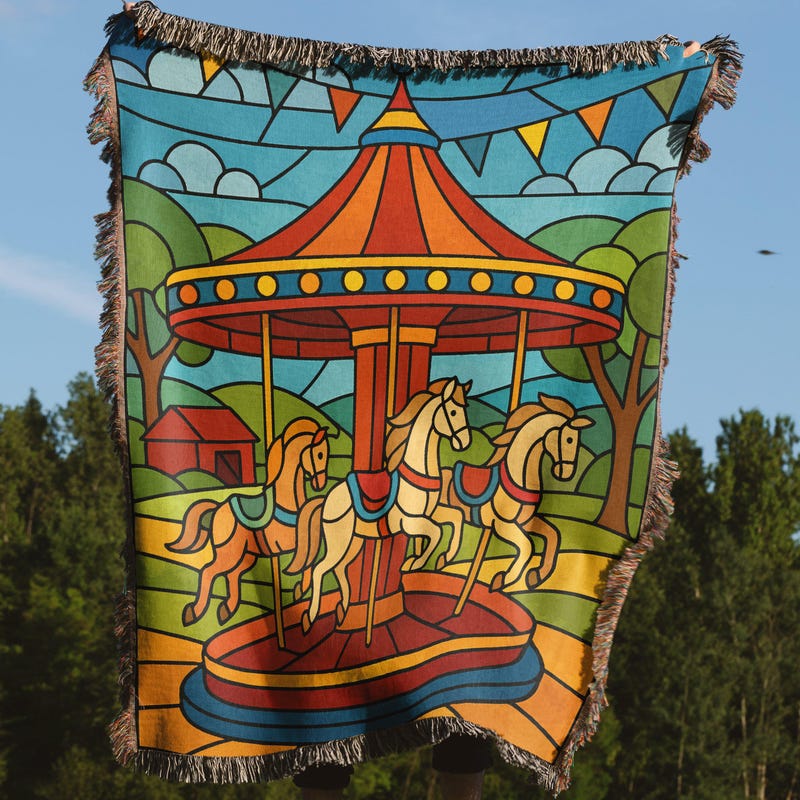 BABIES BLANKET CAROUSEL MADEMOISELLE