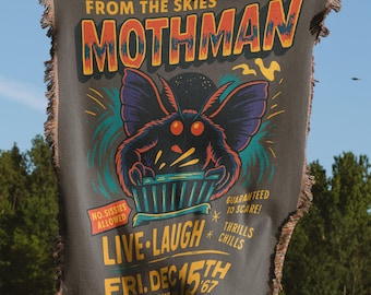 Tkany koc Mothman: Point Pleasant Cryptid, projekt retro
