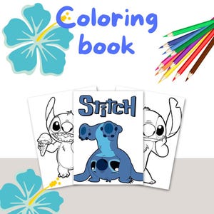 Stitch coloring book