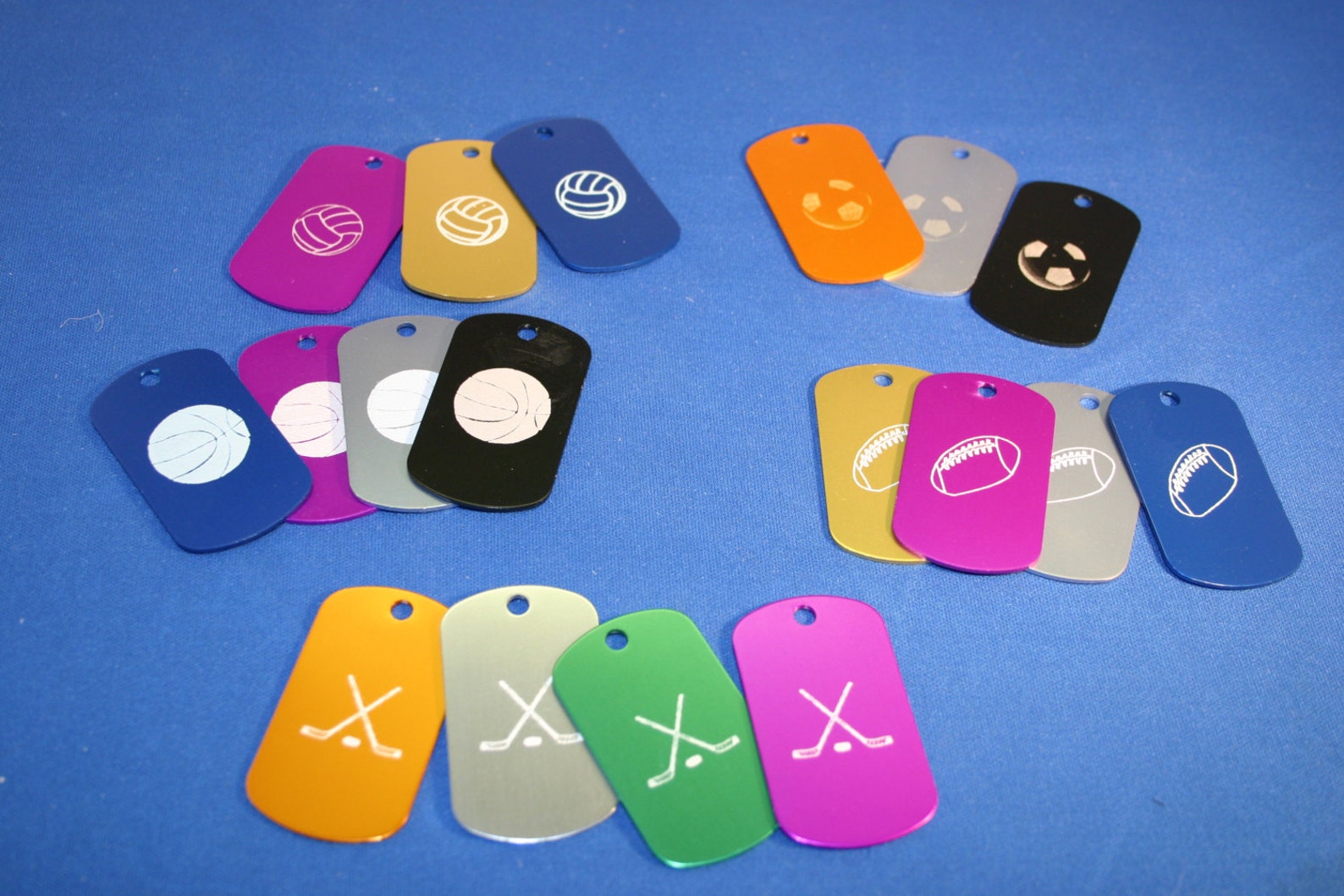 Sports Dog Tags Name or School Custom Engraved Etsy