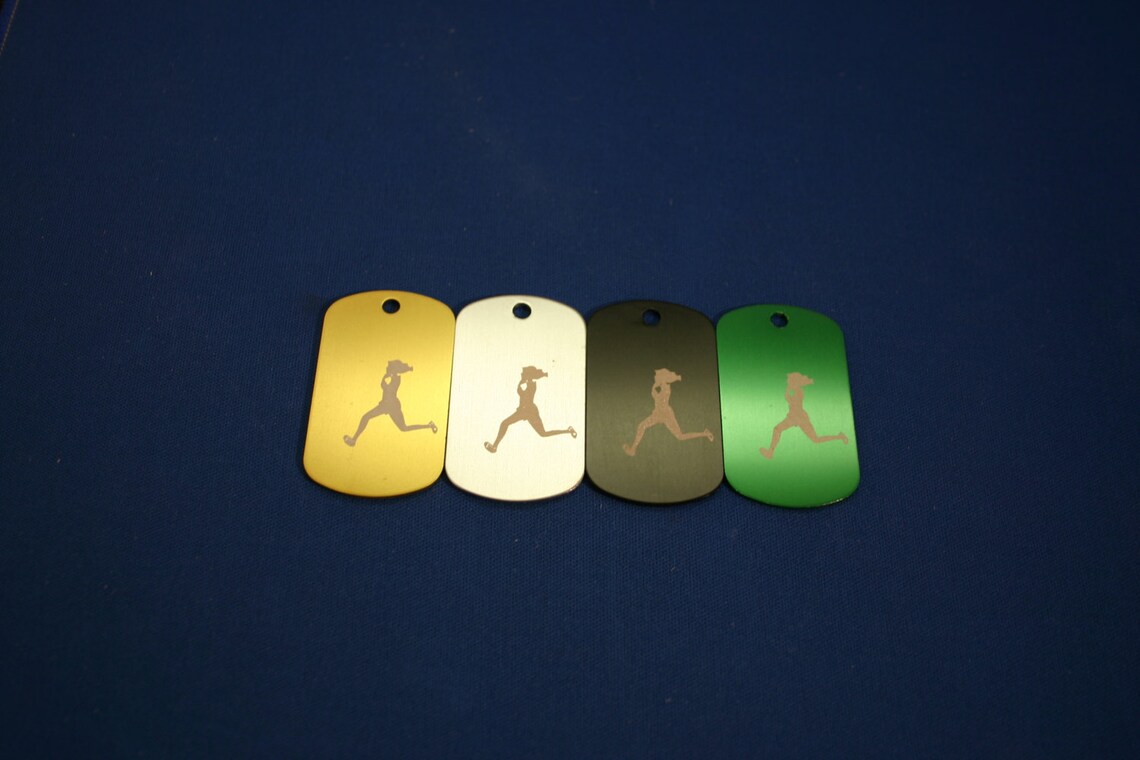 Sports Dog Tags Name or School Custom Engraved Etsy