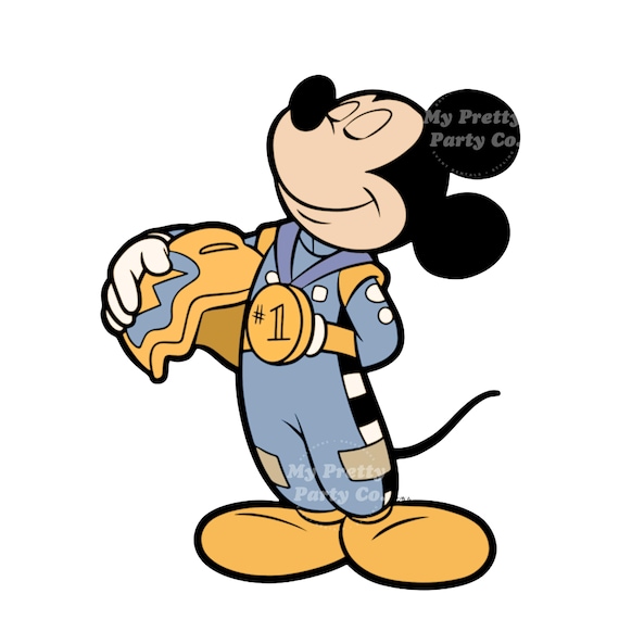 Vintage Blue Mickey Roadster Racer Image (instant Download) - Etsy