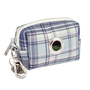 Waste Bag Holder - Blue Plaid